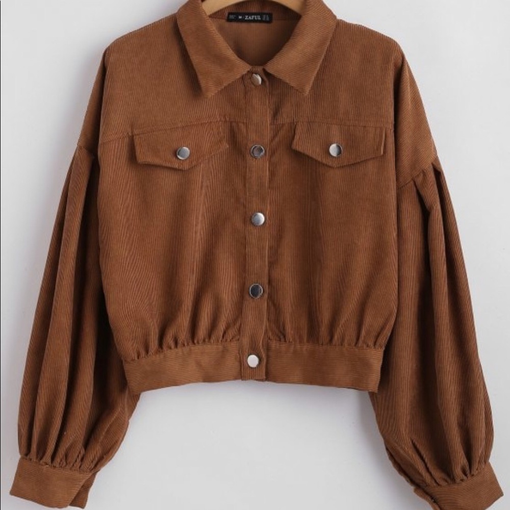 Cropped Corduroy Jacket